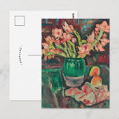 Gladiolen in een groene vaas | George Leslie Hunte Briefkaart (Voorkant / Achterkant)