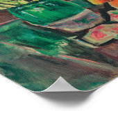 Gladiolen in een groene vaas | George Leslie Hunte Poster (Hoek)