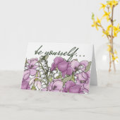 Gladiolen voor moed kaart (Gele Bloem)