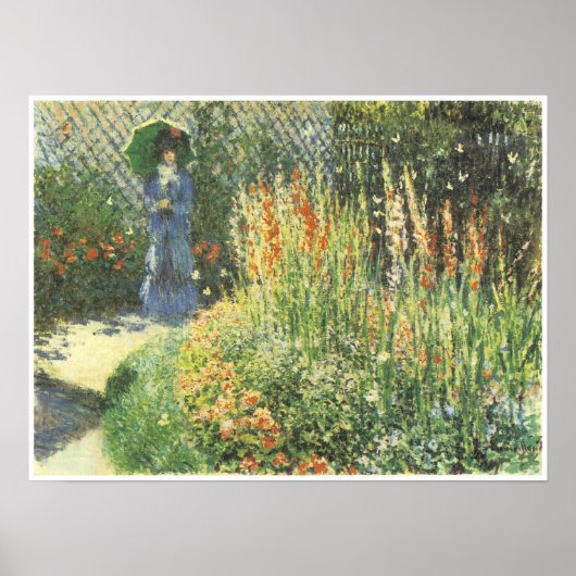 Gladioli, 1876, Claude Monet Poster (Voorkant)