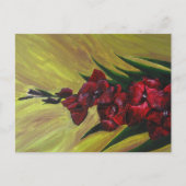 "Gladioli" Acrylverf - Briefkaart (Voorkant)
