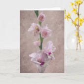 Gladioli-bloemkaart Kaart (Gele Bloem)