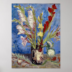 Gladioli door Vincent Van Gogh Poster