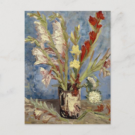 Gladioli en China Asters | Vincent van Gogh Briefkaart (Voorkant)