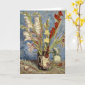 Gladioli en China Asters | Vincent van Gogh Kaart (Gele Bloem)