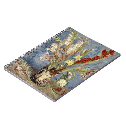 Gladioli en China Asters | Vincent van Gogh Notitieboek (Linkerzijde)