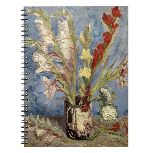 Gladioli en China Asters | Vincent van Gogh Notitieboek (Voorkant)