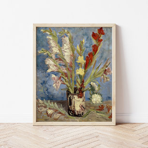 Gladioli en China Asters   Vincent van Gogh Poster