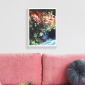 Gladioli in een schilderij van Vase Pierre Auguste Canvas Afdruk (Insitu (Woonkamer))
