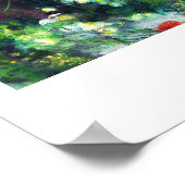 Gladioli in een schilderij van Vase Pierre Auguste Poster (Hoek)