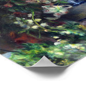 Gladioli in een vaas van Auguste Renoir Art Poster (Hoek)