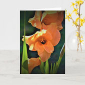 Gladioli, kaart (Gele Bloem)