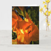 Gladioli, kaart (Gele Bloem)