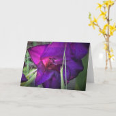 Gladioli, kaart (Gele Bloem)