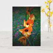 Gladioli, kaart (Gele Bloem)