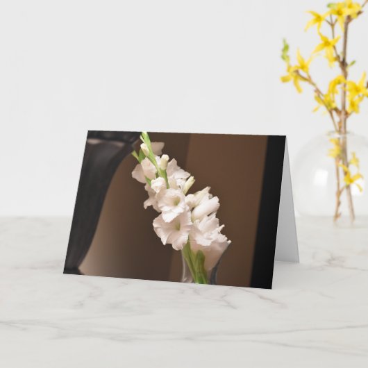 Gladioli, kaart (Gele Bloem)