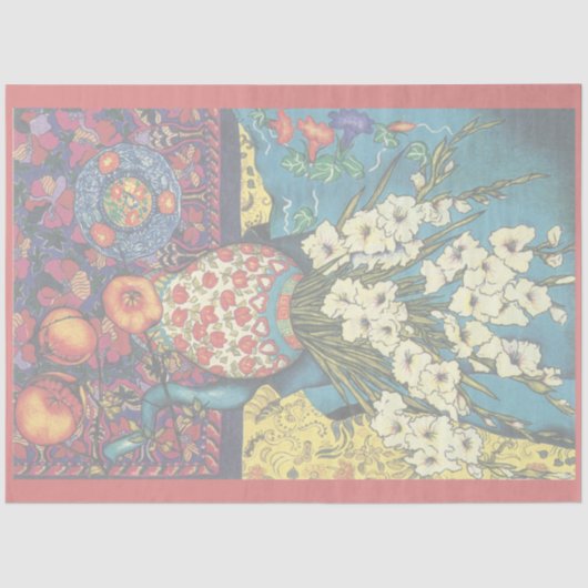 Gladioli met Kimono Tissuepapier (Voorkant)