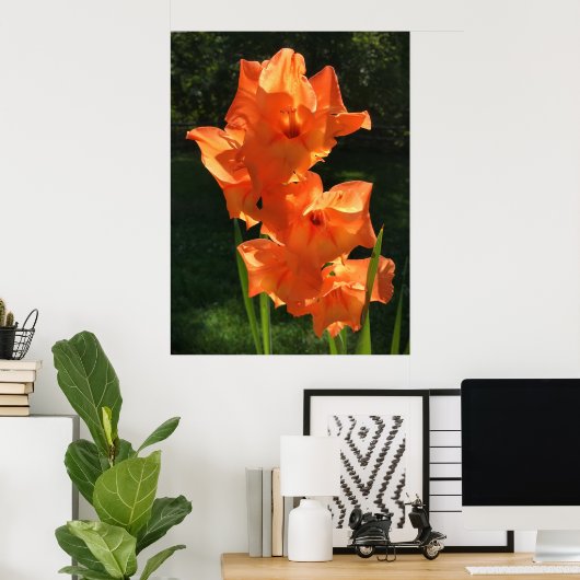 Gladioli Poster (Thuiskantoor)
