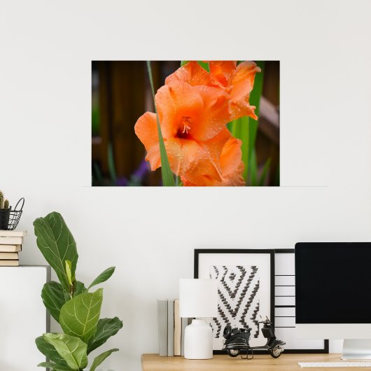 Gladioli Poster (Thuiskantoor)