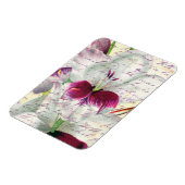 Gladiolus Art Calligrafie collage Magneet (Linkerzijde)