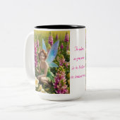 Gladiolus Bloem Fee Tweekleurige Koffiemok (Voorkant links)