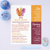 Gladiolus Bloemen, Funeral Home, Directeuren Flyer (Enkel)