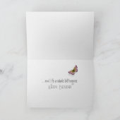 Gladiolus Border Birthday for Friend Kaart (Binnen)