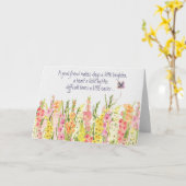 Gladiolus Border Birthday for Friend Kaart (Gele Bloem)