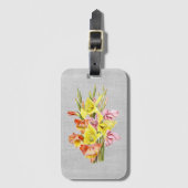 Gladiolus Botanical Bagagelabel (Voorkant (verticaal))