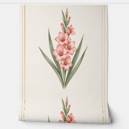 Gladiolus botanische behang, augustus verjaardag behang