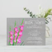 Gladiolus Bridal Shower Invitations Kaart (Staand voorkant)