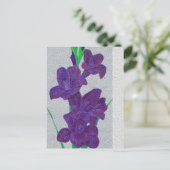 gladiolus briefkaart (Staand voorkant)