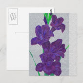 gladiolus briefkaart (Voorkant / Achterkant)