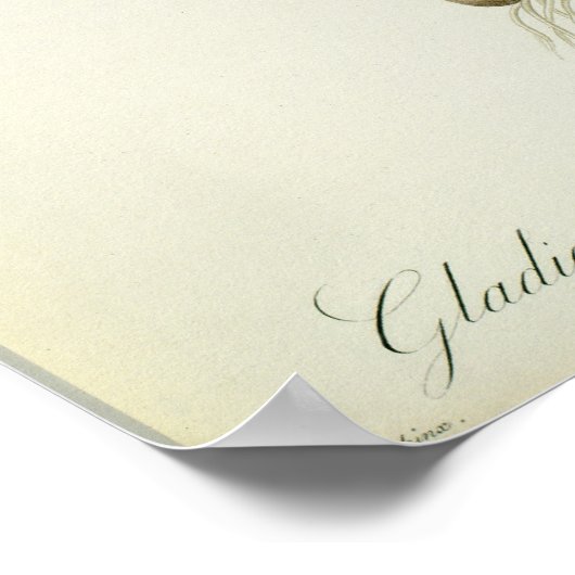 Gladiolus Cardinalis, van Les Liliacees 1805 Poster (Hoek)