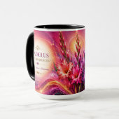 Gladiolus Energie Abstracts Trouwcadeau Ouder Beke Mok (Voorkant links)