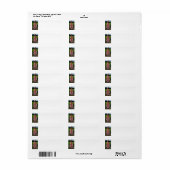 Gladiolus Etiket (Full Sheet)