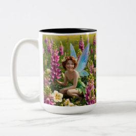 Gladiolus Flower Fairy Tweekleurige Koffiemok