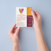 Gladiolus Flowers, Funeral Home, Directors Flyer (Hand)