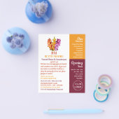 Gladiolus Flowers, Funeral Home, Directors Flyer (Enkel)