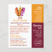 Gladiolus Flowers, Funeral Home, Directors Flyer (Voorkant)