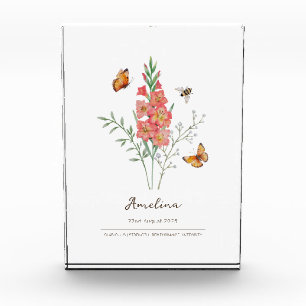 Gladiolus Geboortemaand Bloem Fotoblokken