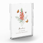 Gladiolus Geboortemaand Bloem Fotoblokken (Links)