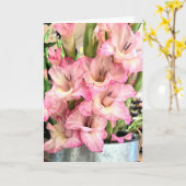 Gladiolus Kaart (Gele Bloem)