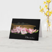 Gladiolus met bijbelsympathie kaart (Gele Bloem)