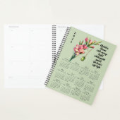 Gladiolus & Peridot August Verse – 2026 Full-Year  Planner (Display)