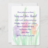 Gladiolus uitnodiging 40-jarig huwelijksjubileum (Achterkant)