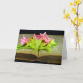 Gladiolus ventilator op bijbel kaart (Gele Bloem)