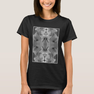 Gladiolus ventilator zwart en wit Abstract T-shirt