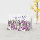 Gladiolus Verjaardagskaart Kaart (Gele Bloem)