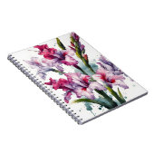 Gladiolus - Waterverf bloemen Notitieboek (Rechterzijde)